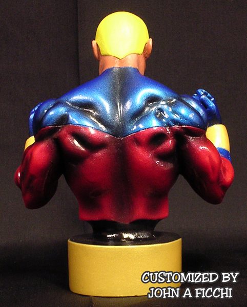 GENIS-VELL Captain Marvel Powered Down Custom Repaint Bust
