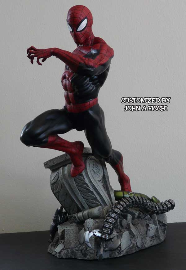 CLASSIC SPIDER-MAN Sideshow Custom with Base Bonus