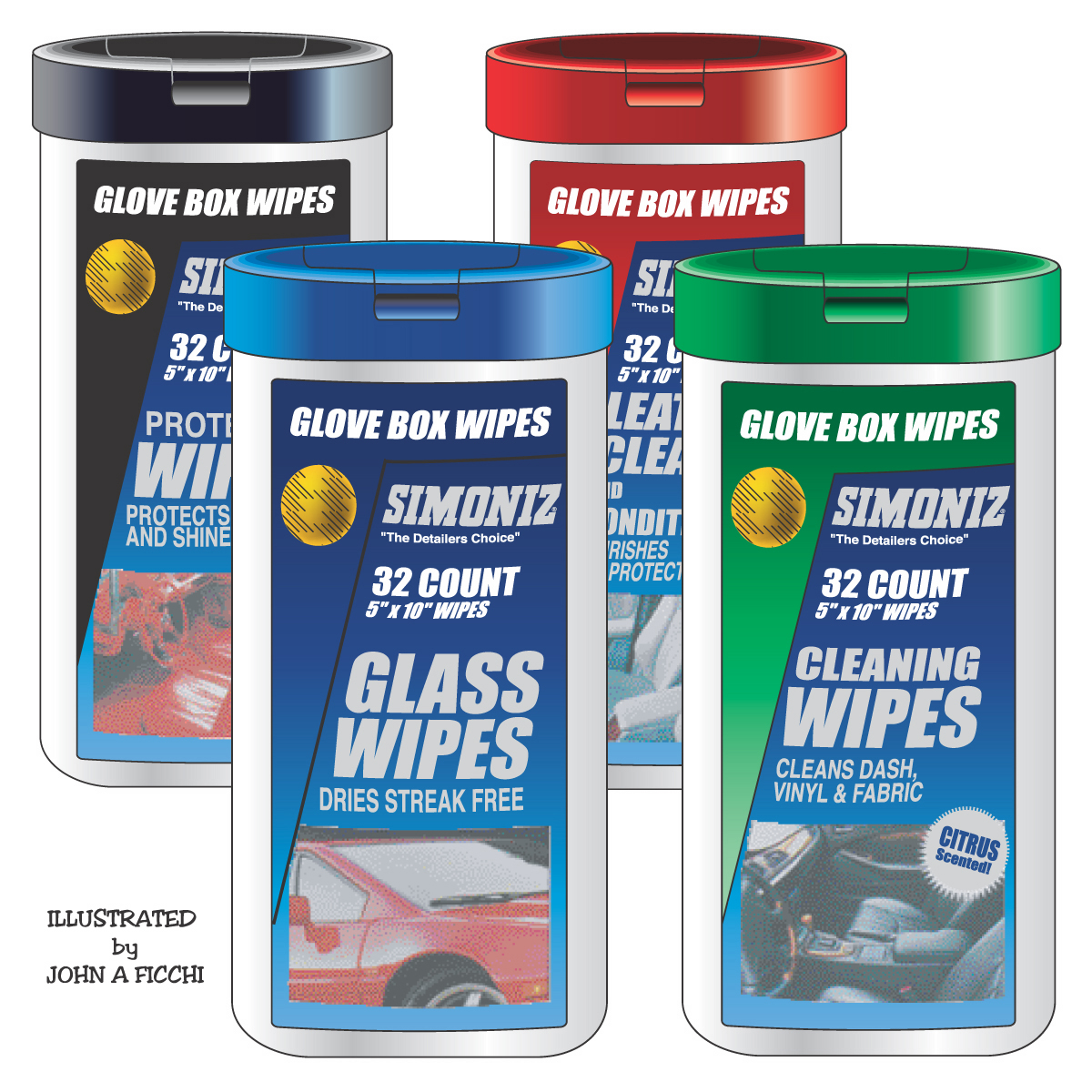Simoniz Wipe Bottles